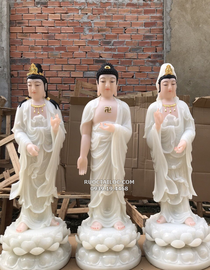 tượng tây phương tam thánh bằng đá đẹp nhất hcm