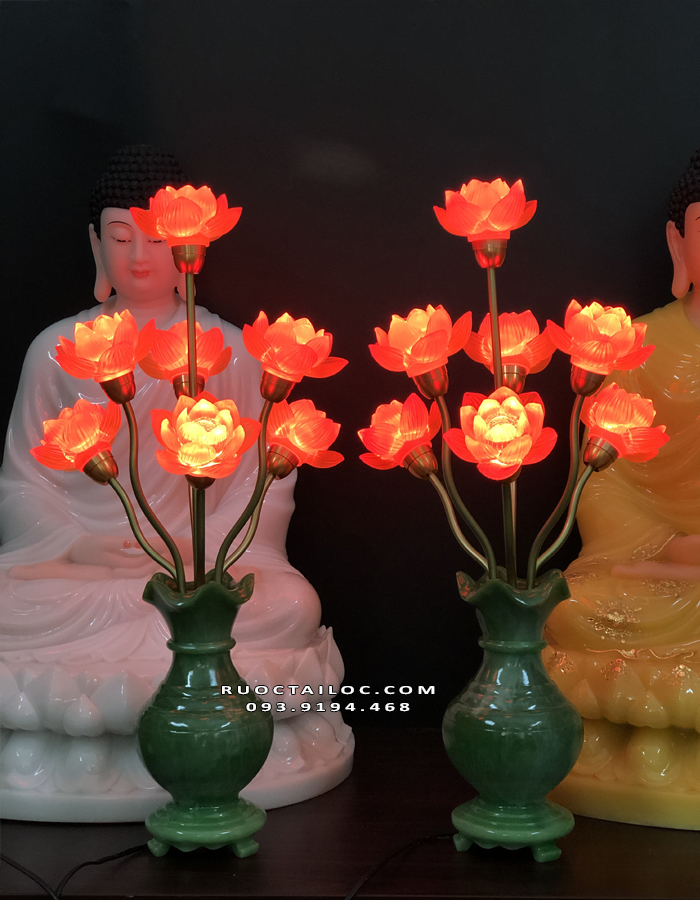 đèn bình ngọc thờ gia tiên đẹp nhất