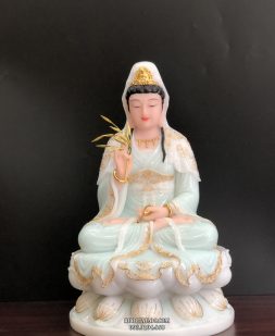 tượng quan âm xanh viền vàng đẹp giá rẻ nhất