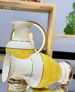 Bộ đồ thờ cúng Phật và Gia Tiên bằng sứ vân vàng đẹp