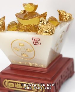 bát tụ bảo chiêu tài vuông trắng giá rẻ nhất hcm