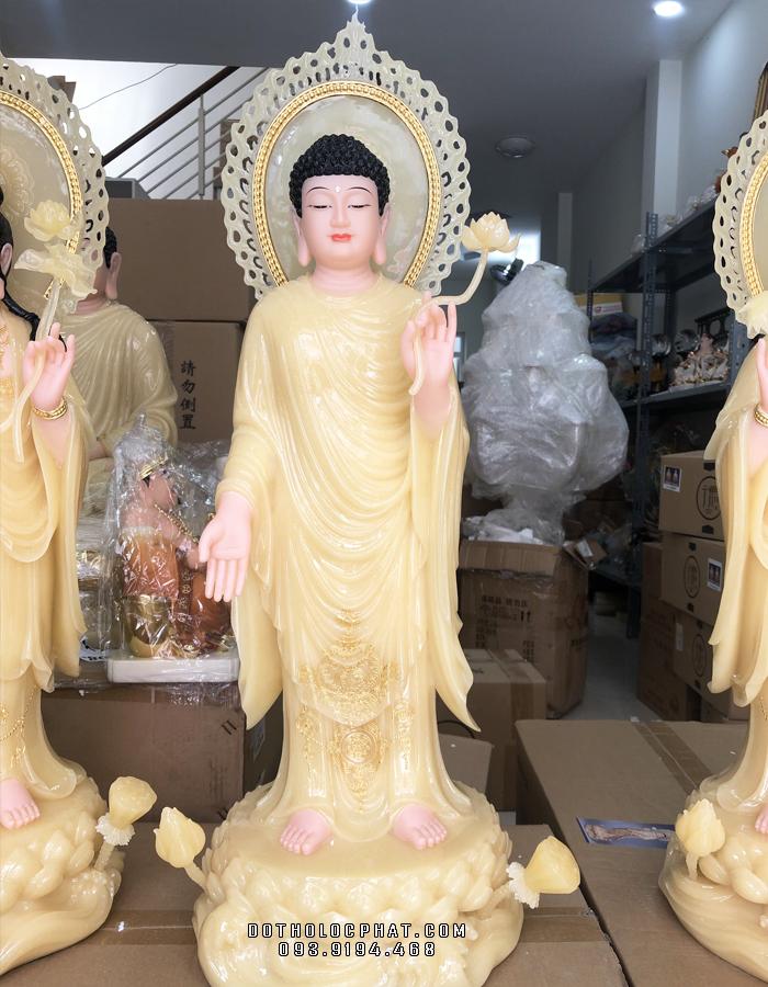 tượng tây phương tam thánh vàng ngọc thạch anh đẹp nhất