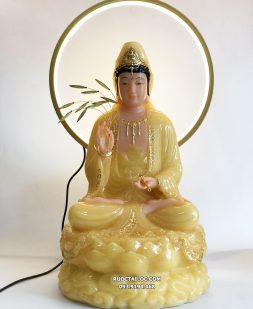 tượng quan âm thạch anh đẹp cao 40cm