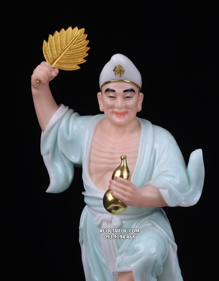 tượng tế công bằng bột đá xanh ngọc đẹp