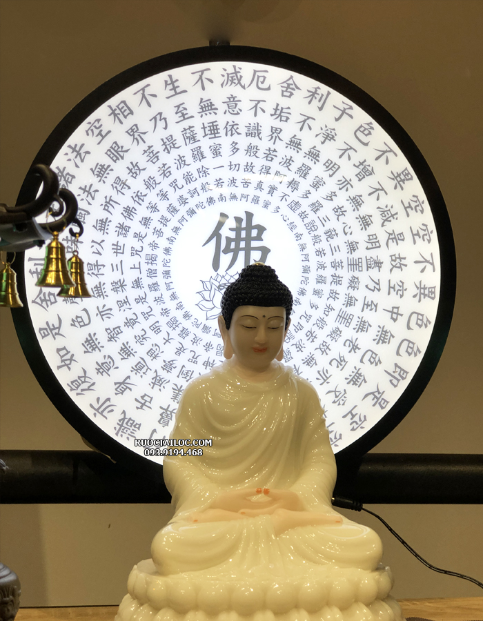 hào quang tâm kinh chữ Phật đẹp