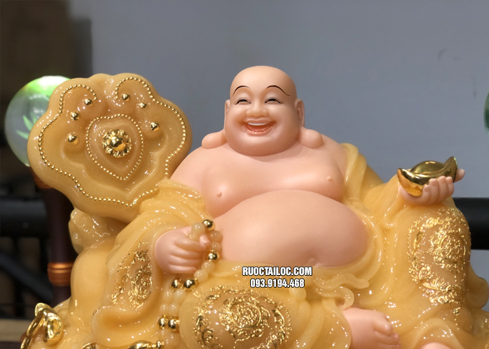 tượng Phật Di Lặc tài lộc bằng bột đá thạch anh đẹp