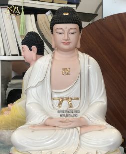 Tượng Phật A Di Đà diện đẹp, trang nghiêm, hảo tướng