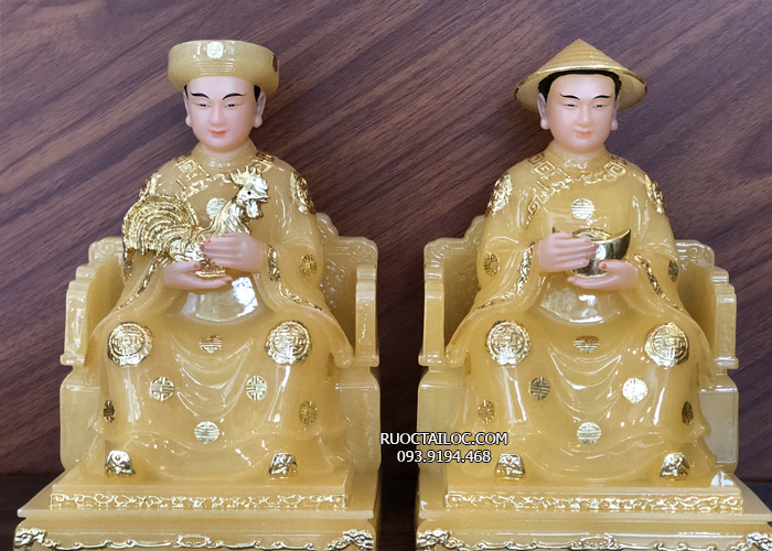Tượng Cậu Tài Cậu Quý được thiết kế tinh tế, sang trọng