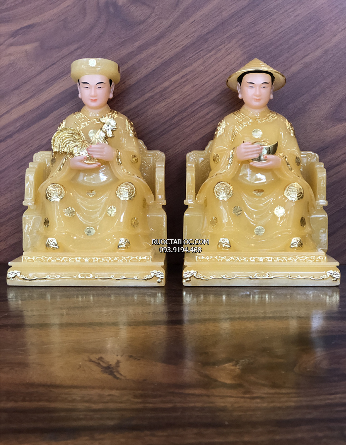 Tượng Cậu Tài Cậu Quý bột đá thạch anh cao cấp CTCQ-001
