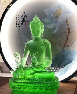 Hào quang bạch liên ngư trì hoa sen trắng thờ Phật thanh tịnh, trang nhã