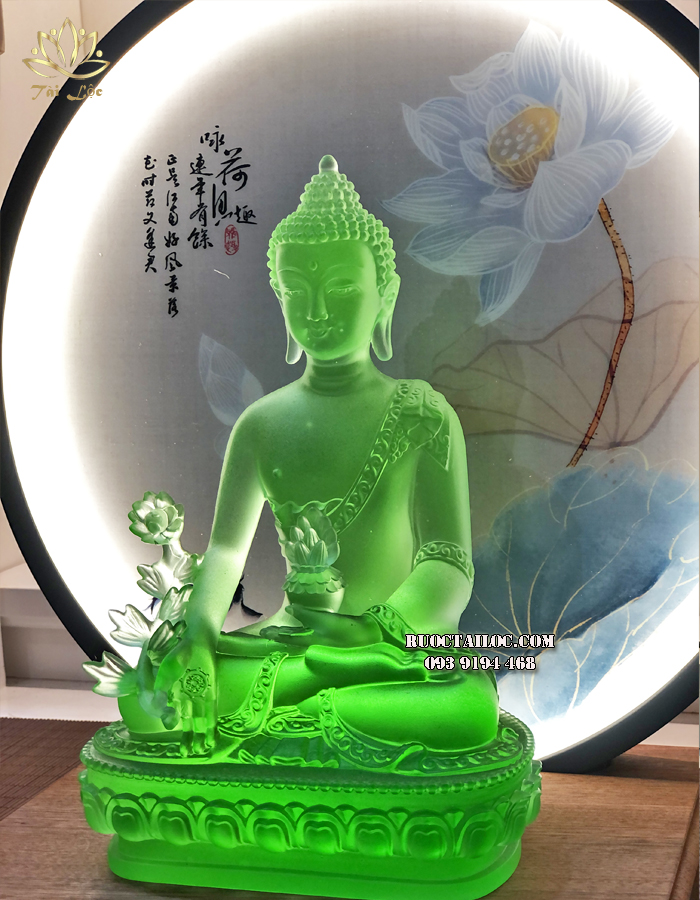 Hào quang bạch liên ngư trì hoa sen trắng thờ Phật thanh tịnh, trang nhã