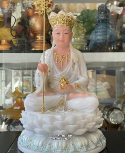 tôn tượng địa tạng ngồi hoa sen đẹp