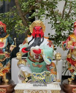 tôn tượng 3 vị Vi Đà Hộ Pháp Quan Công đẹp