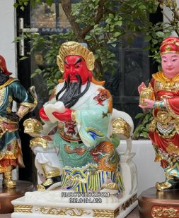 tôn tượng 3 vị Vi Đà Hộ Pháp Quan Công đẹp