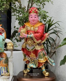 tôn tượng 3 vị Vi Đà Hộ Pháp Quan Công đẹp