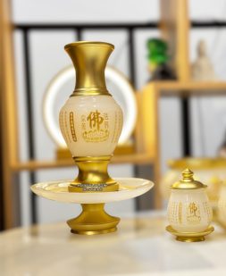 Trọn Bộ Đồ Thờ Cúng bằng bột đá bạch ngọc đẹp