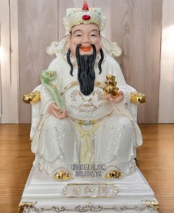 Tượng Thần Tiền Bằng Sứ Trắng Cao Cấp