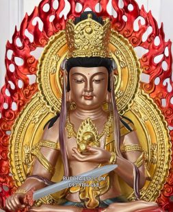 Tượng Hư Không Tạng Bồ Tát bằng composite đẹp