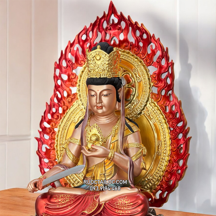 Tượng Hư Không Tạng Bồ Tát bằng composite đẹp