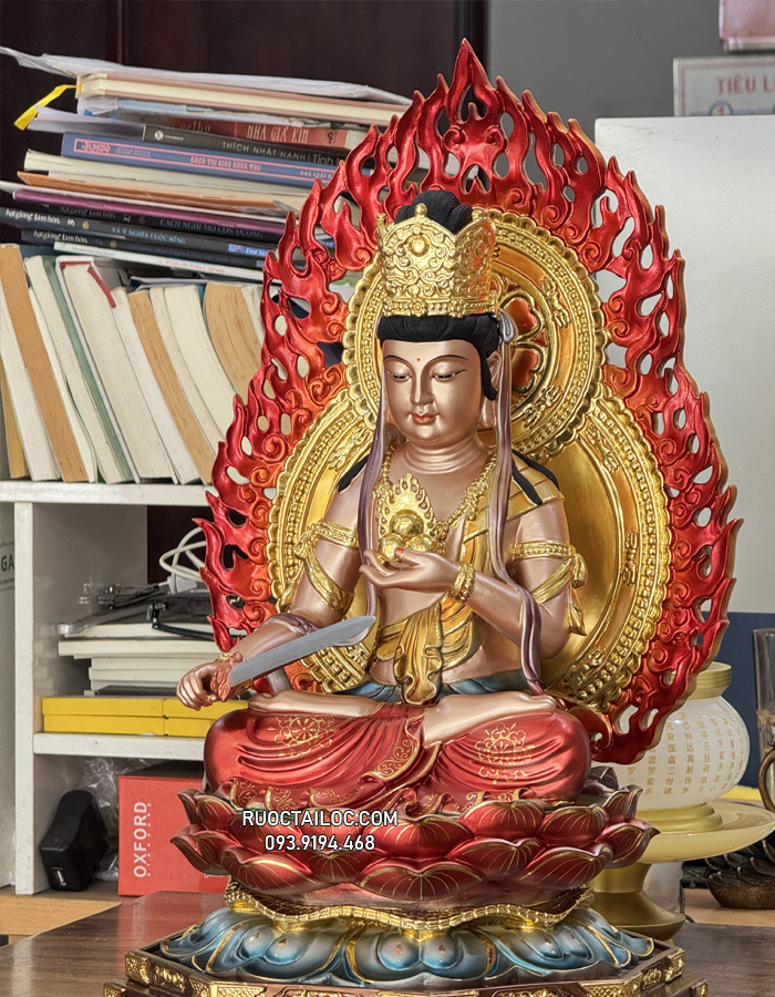 Tượng Hư Không Tạng Bồ Tát bằng composite đẹp