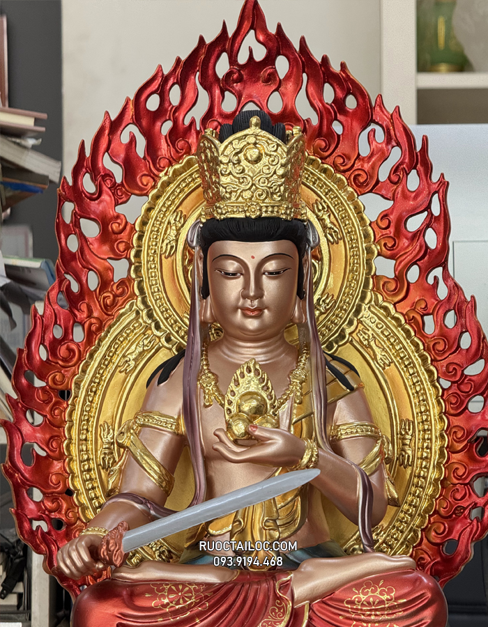 Tượng Hư Không Tạng Bồ Tát bằng composite đẹp