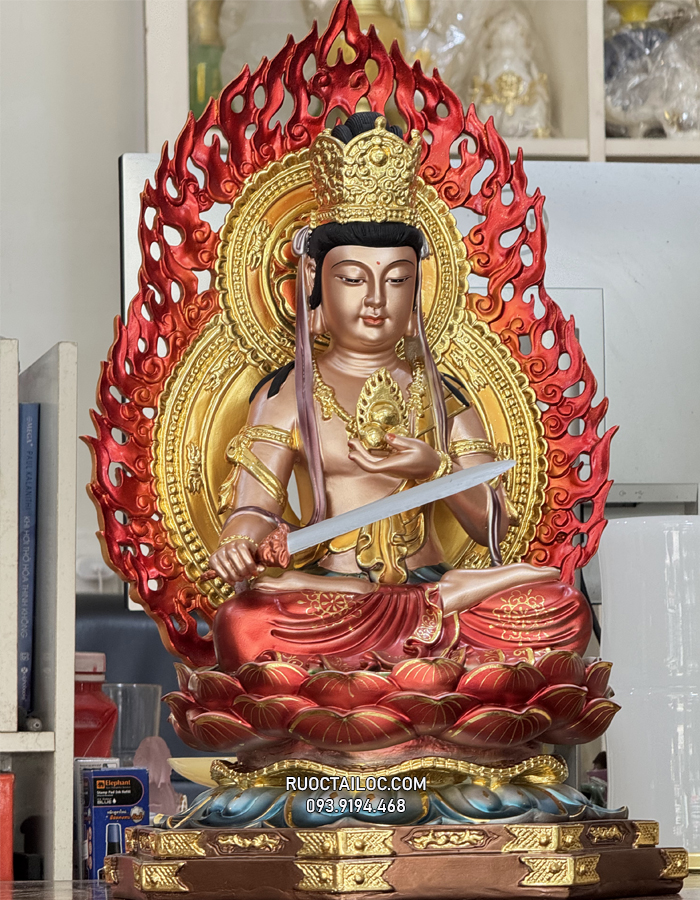 Tượng Hư Không Tạng Bồ Tát bằng composite đẹp