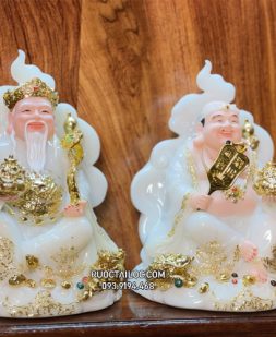 tượng ông địa thần tài bằng bột đá vân phong đẹp