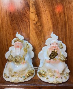 tượng ông địa thần tài bằng bột đá vân phong đẹp