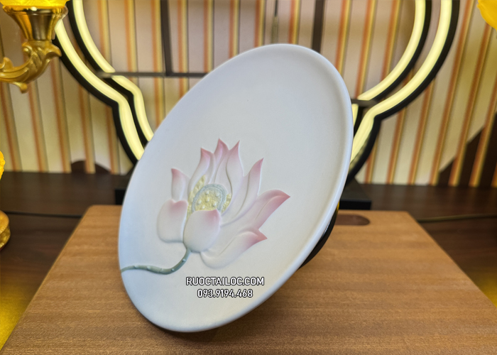 dĩa trái cây thờ cúng hồng liên tịnh đế đẹp