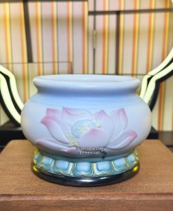 lu hương - bát nhang hoa sen hồng liên tịnh đế đẹp