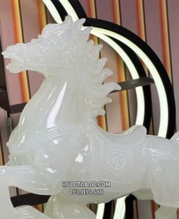 tượng ngựa bạch ngọc phi mã phong thủy đẹp