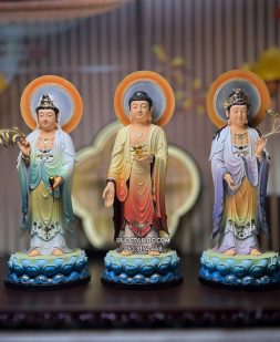 tượng tây phương tam thánh composite hào quang nhỏ