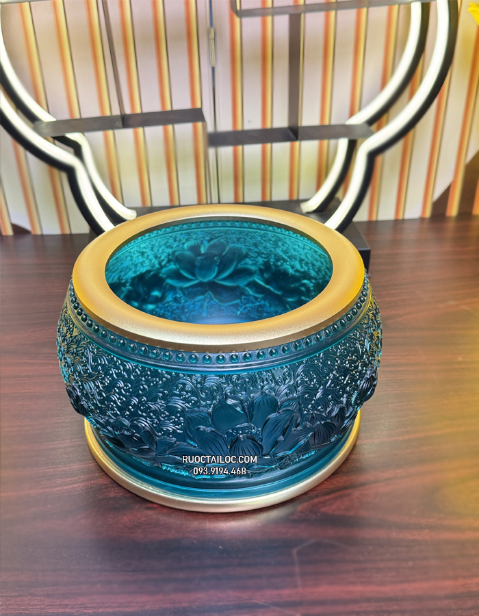 lư hương lưu ly xanh ngọc đẹp nhất