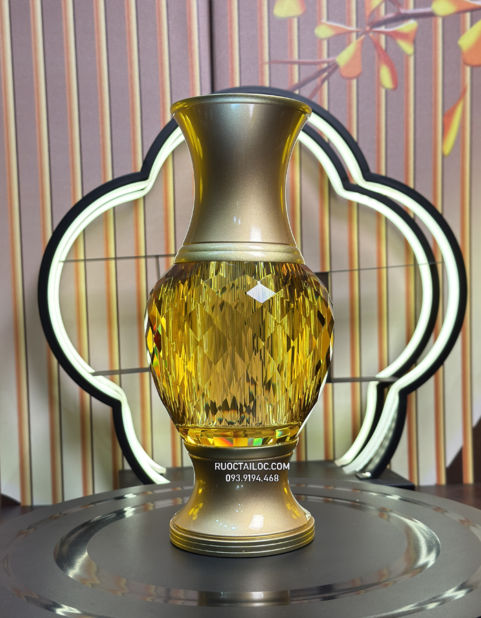 bình bông lưu ly vàng ngọc thờ cúng đẹp