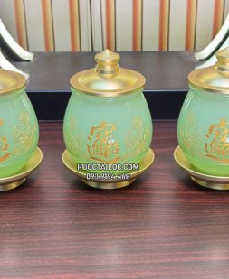 chum có nắp thờ cúng chiêu tài tiến bảo đẹp