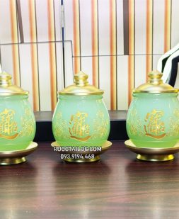 chum có nắp thờ cúng chiêu tài tiến bảo đẹp