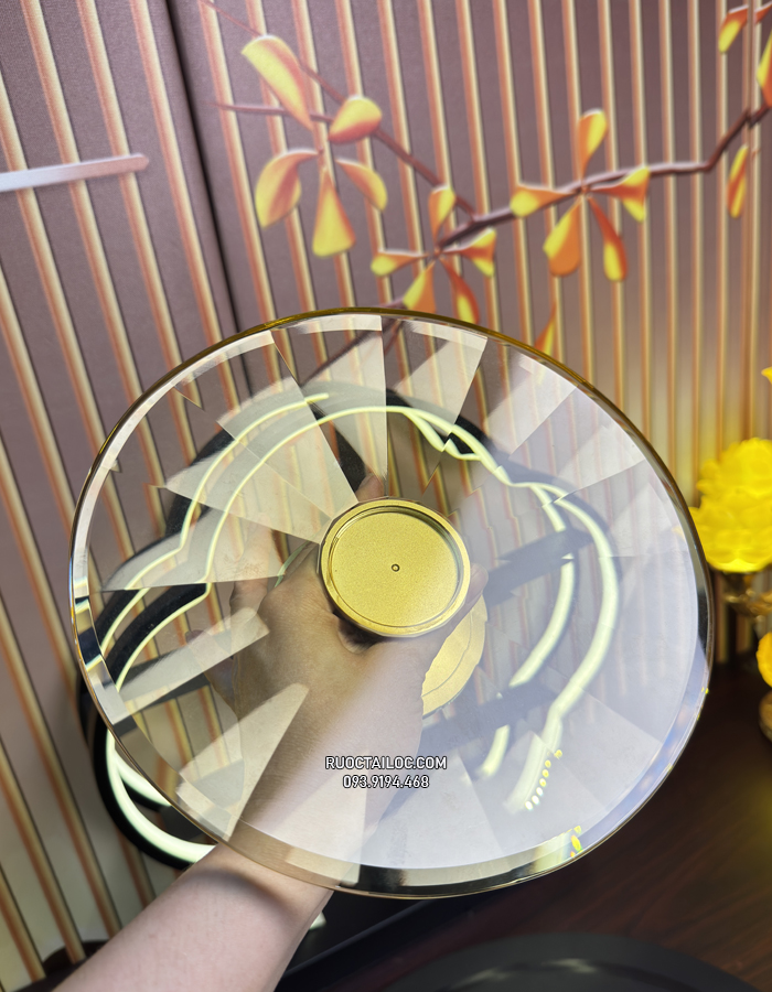 dĩa lưu ly vàng ngọc thờ cúng đẹp