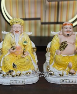 tượng ông địa thần tài bằng sứ vàng đế to đẹp nhất hcm