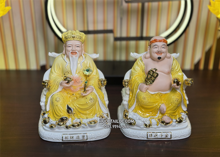tượng ông địa thần tài bằng sứ vàng đế to đẹp nhất hcm