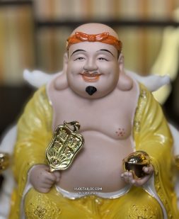 tượng ông địa thần tài bằng sứ vàng đế to đẹp nhất hcm