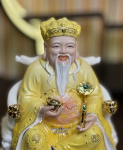 tượng ông địa thần tài bằng sứ vàng đế to đẹp nhất hcm