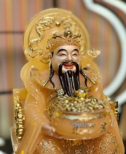 tượng thần tiền thạch anh có hào quang đẹp