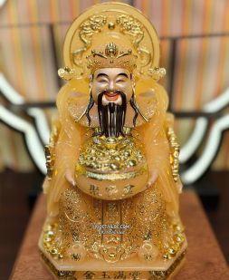 tượng thần tiền thạch anh có hào quang đẹp