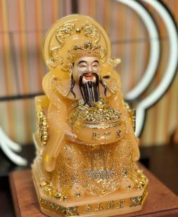 tượng thần tiền thạch anh có hào quang đẹp