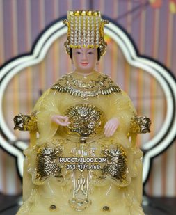 Tượng Thiên Hậu Thánh Mẫu bằng bột đá thạch anh đẹp