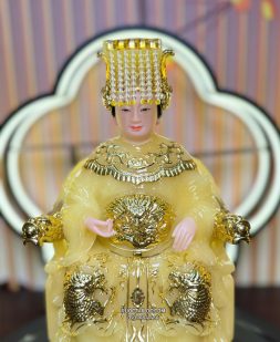 Tượng Thiên Hậu Thánh Mẫu bằng bột đá thạch anh đẹp
