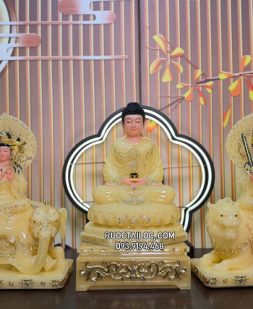 Hoa Nghiêm Tam Thánh Thạch Anh đẹp