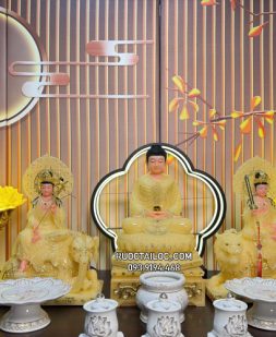 Hoa Nghiêm Tam Thánh Thạch Anh đẹp