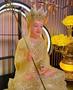 Tôn Tượng Địa Tạng Vương Bồ Tát bằng bột đá thạch anh đẹp DT-066