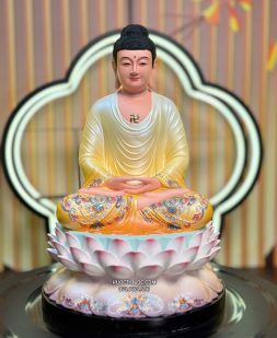 tượng Phật A Di Đà Gấm Vàng Composite đẹp ADIDA-011